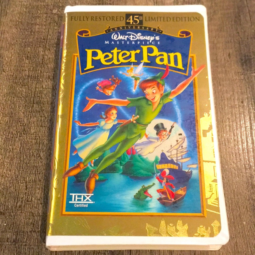 RARE Vintage Disney’s Peter Pan LE Masterpiece VHS
